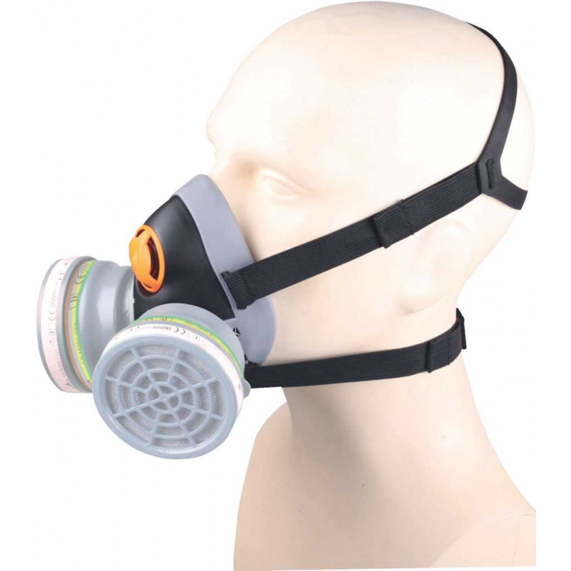 DEMI-MASQUE AVEC RACCORD - TPE M6400E JUPITER - SANS FILTRE