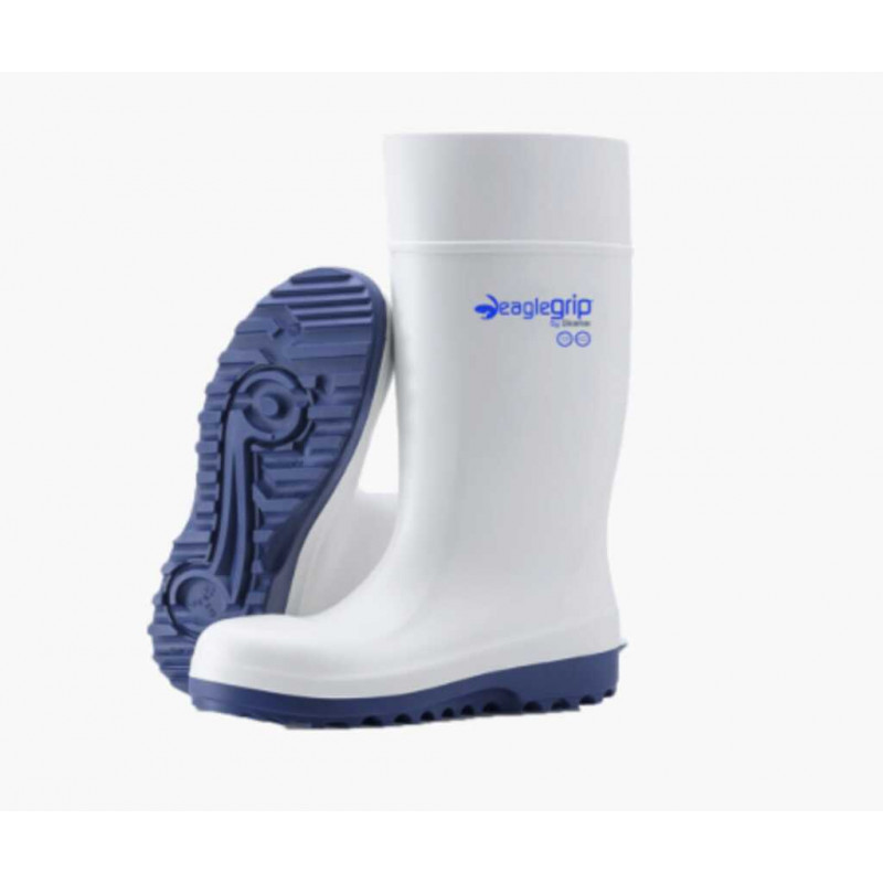 BOTTE DE SECURITE BLANCHE EN PU POINTURE 48