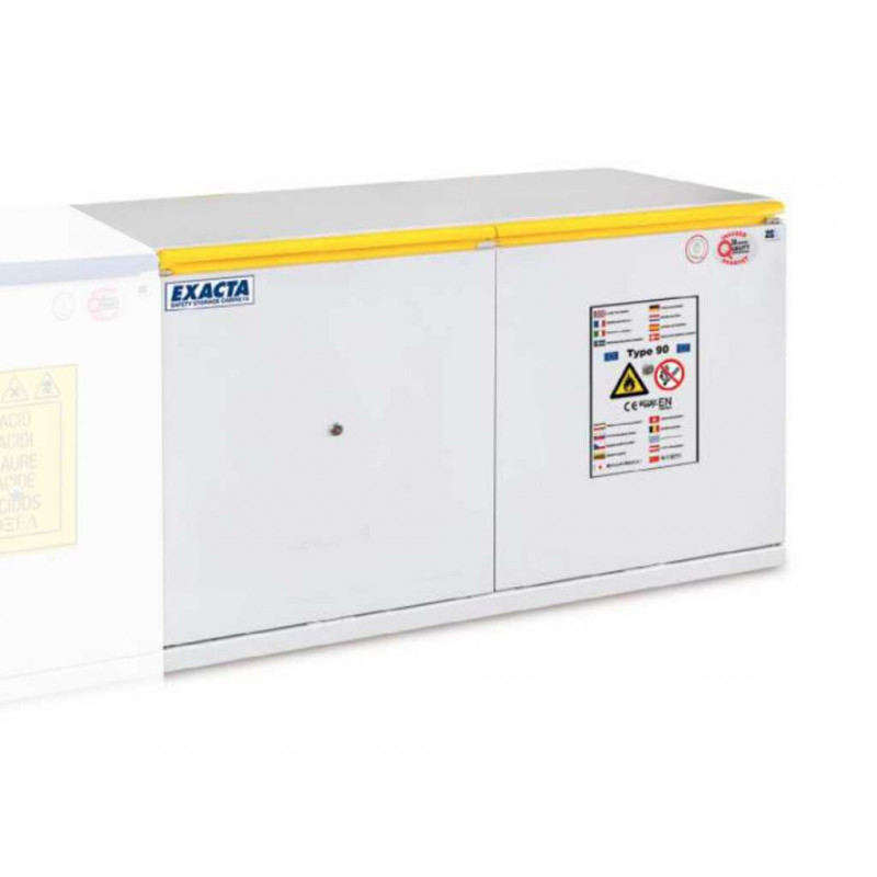 ARMOIRE SOUS PAILLASSE ANTI-FEU 90MN 2 PORTES L.1090XP520XH720MM
