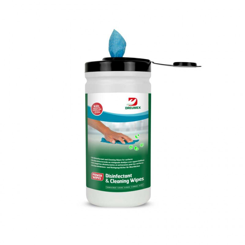 LINGETTES BLEUES DESINFECTANTES ET NETTOYANTES 130X140MM - BOITE X170