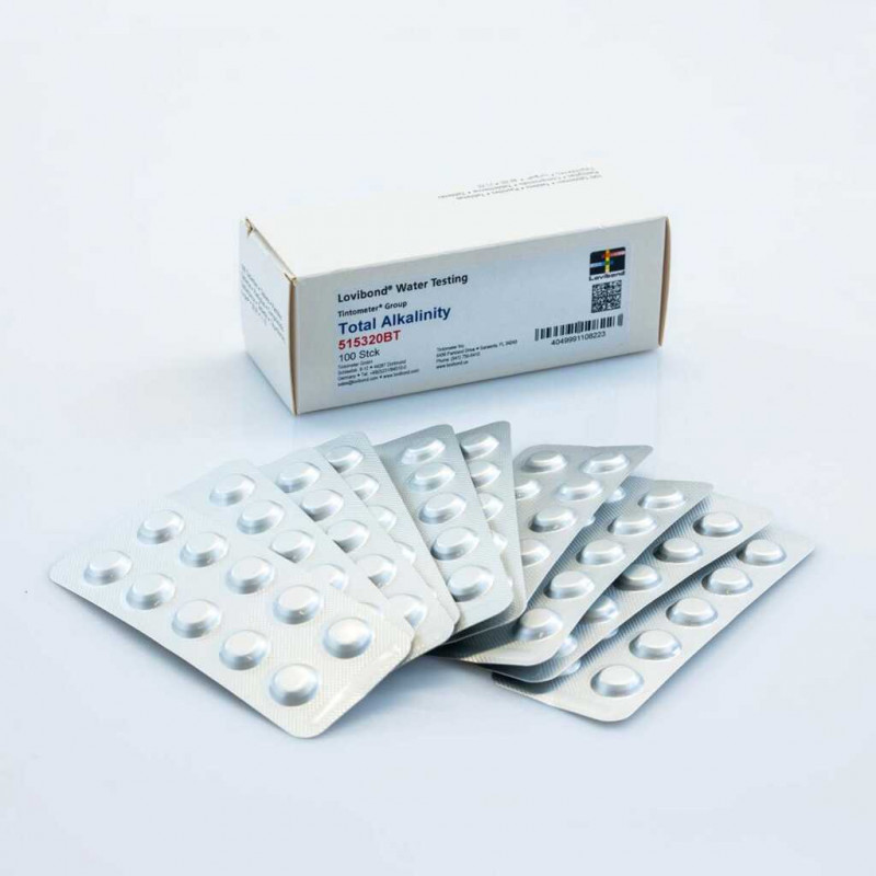 REACTIF ALCALINIE TOTALE M 10-500MG/L CaCO3 - PACK X100 TESTS