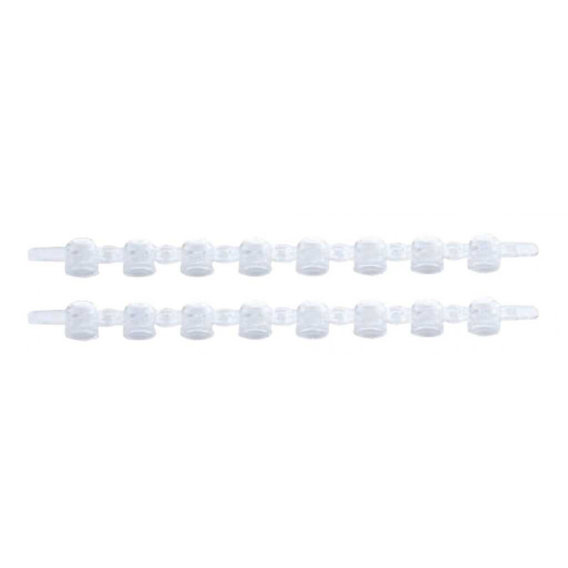 BOUCHON PP TUBE PCR EN BANDE X8 AMPQLEAR - CAP.0,2ML  - PACK X125