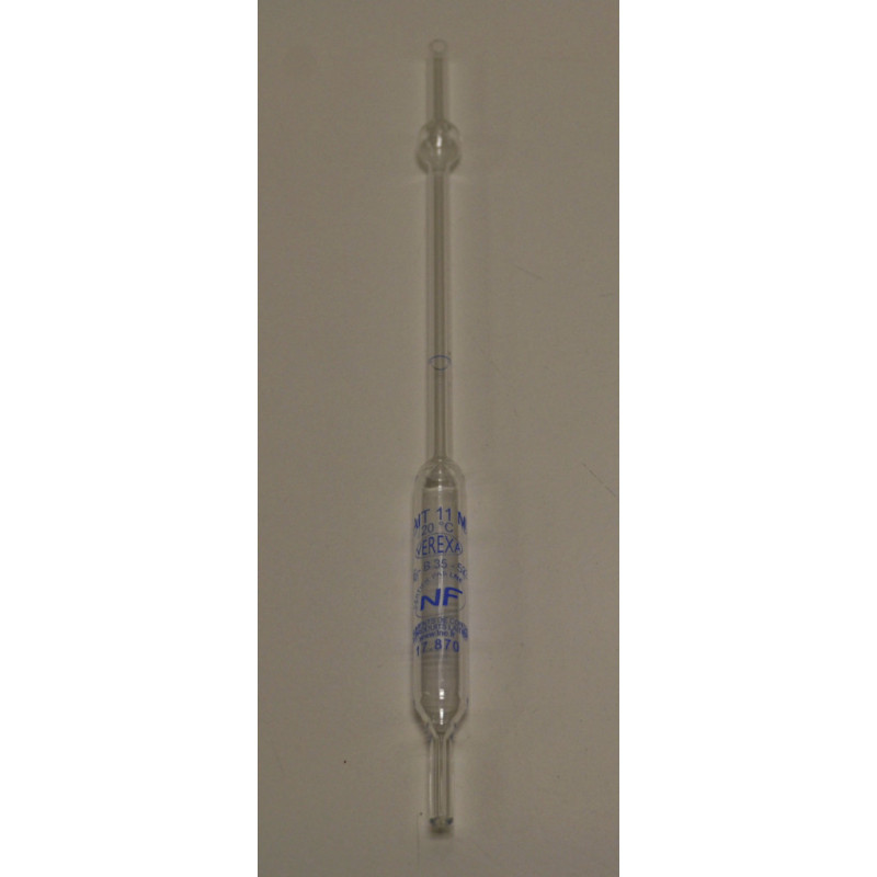 PIPETTE A LAIT LNE DE 11 ML NF A POINTE CAPILLAIRE