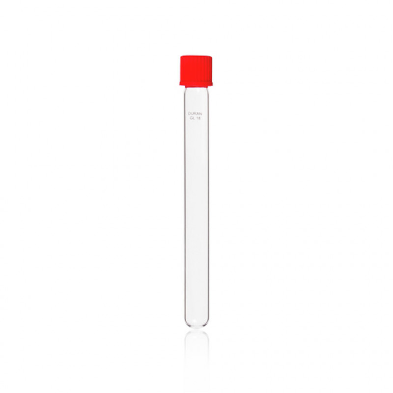 TUBE DE CULTURE VERRE DURAN D.18X180MM & CAPE A VIS -P.50