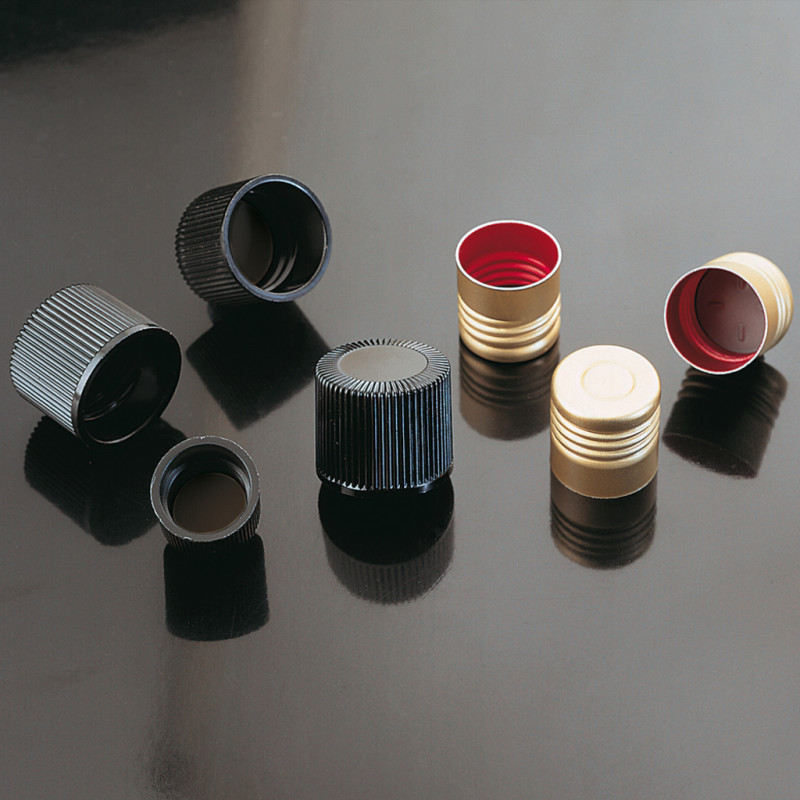 BOUCHON ALUMINIUM AVEC JOINT PP & BAGUE ETANCHEITE - X500