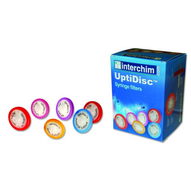 UPTIDISC PVDF-HLC 25MM 0.20UM PP - PACK DE 100