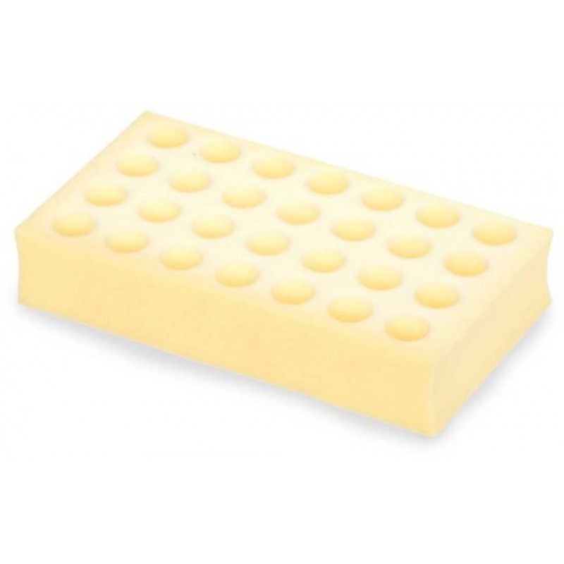 SUPPORT EN MOUSSE BLANC POUR 28 TUBES D.25MM OHAUS