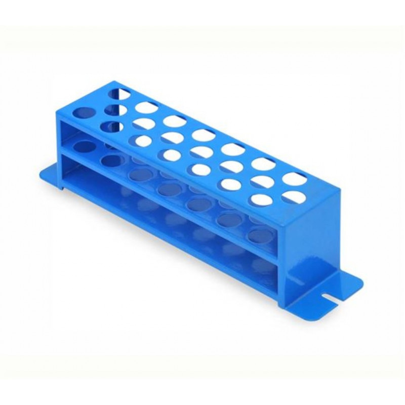 SUPPORT FIXE POUR 21 TUBES A ESSAIS D.21-25MM ACIER OHAUS