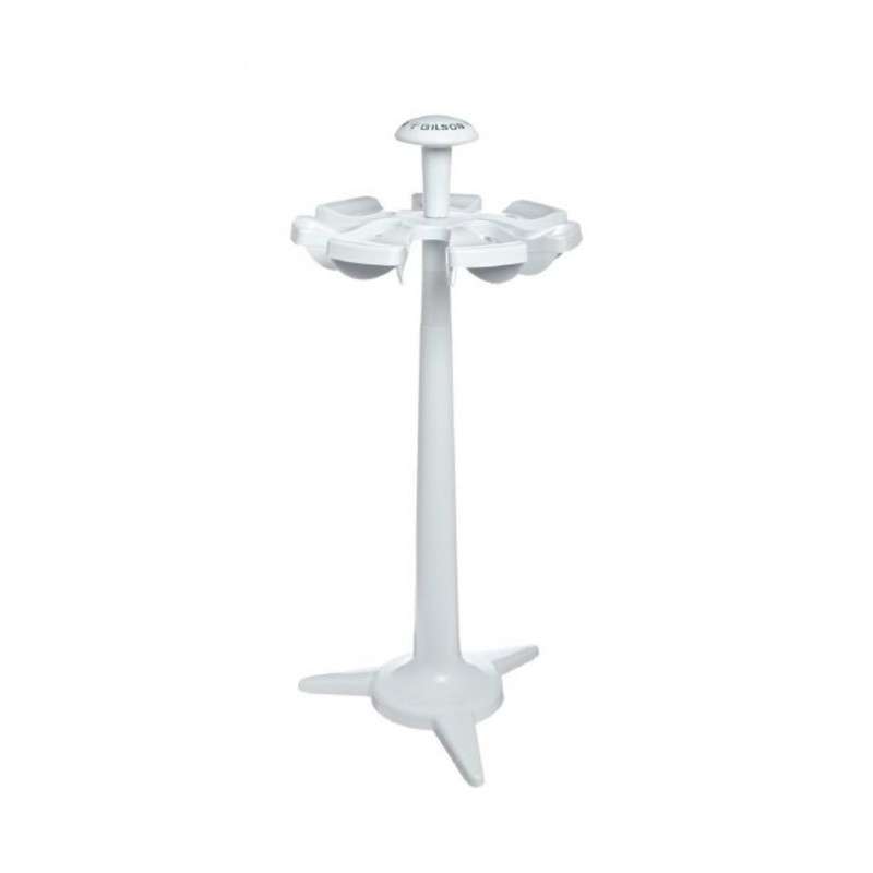 PORTOIR CARROUSEL POUR 7 MICROPIPETTES GILSON