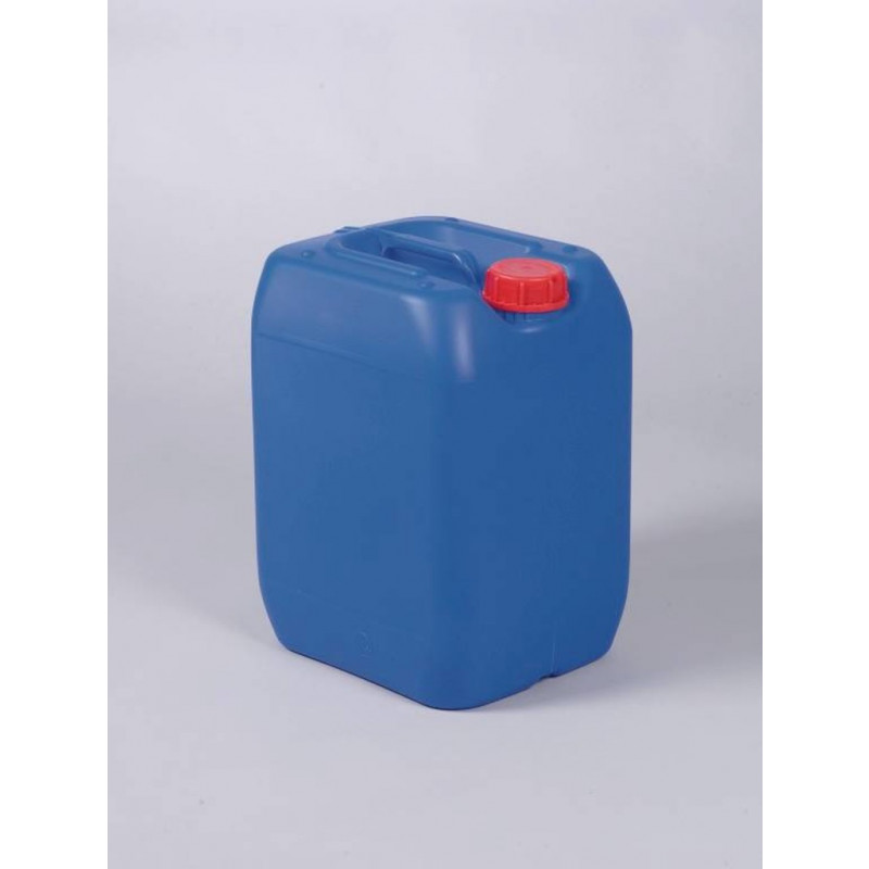 BIDON HDPE BLEU AVEC BOUCHON ROUGE CAPACITE 20 LITRES