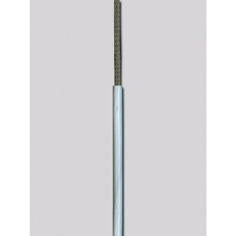 CABLE DE DESCENTE INOX/PTFE D.2MM - ROULEAU 10 M