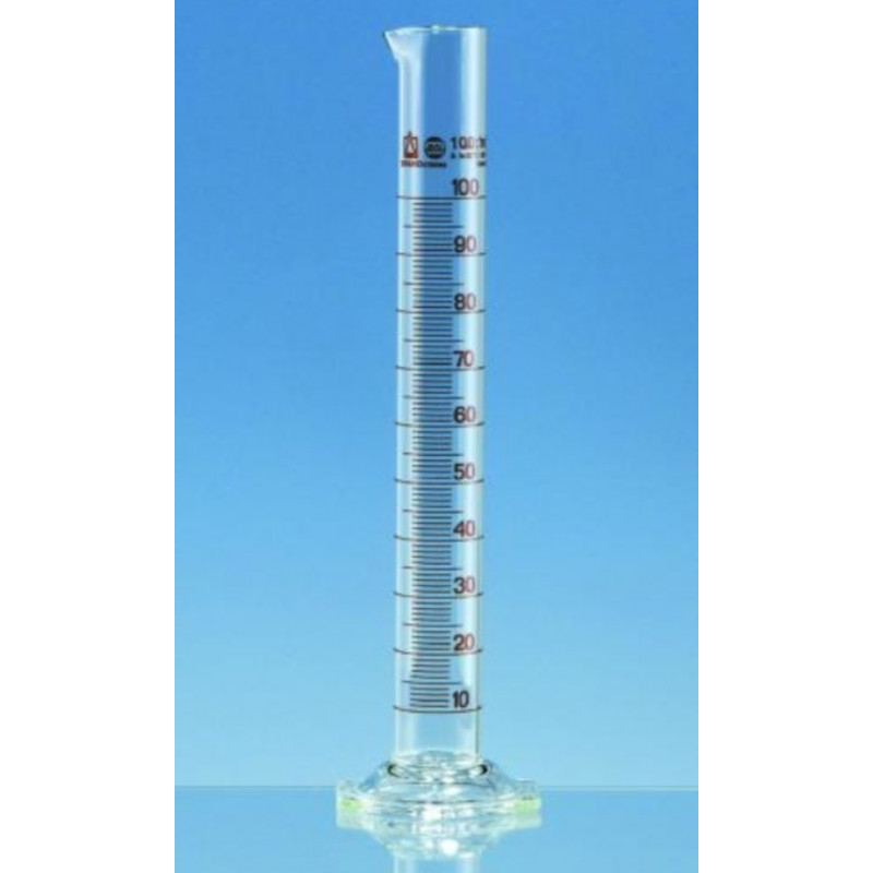EPROUVETTE GRADUEE FORME HAUTE VERRE BORO CLASSE A 1000ML
