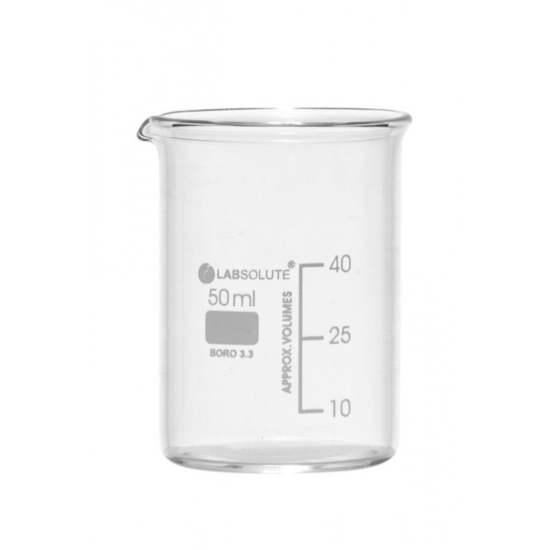 BECHER A BEC FORME BASSE VERRE BOROSILICATE GRADUE 250ML -X10
