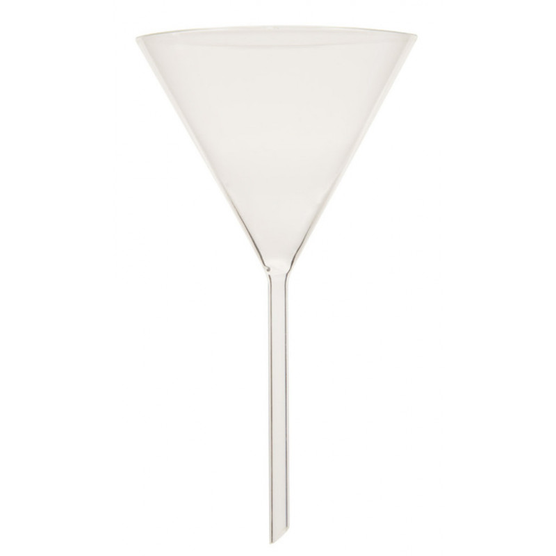 ENTONNOIR TIGE COURTE 100MM EN VERRE BORO 3.3 D.100MM