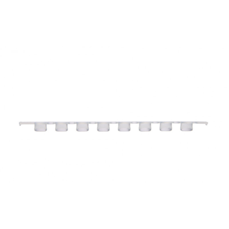 BARRETTE DE 8 BOUCHONS PLATS POUR PCR - PACK DE 300