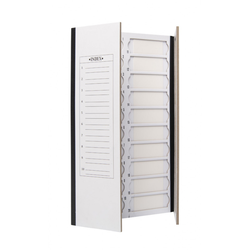 BOITE DE RANGEMENT EN CARTON NOIR POUR 20 LAMES