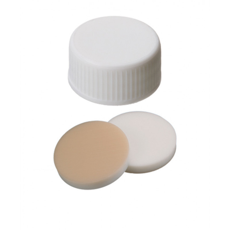 BOUCHON A VIS EPA PP PLEIN DN24 SILICONE/PTFE - X100