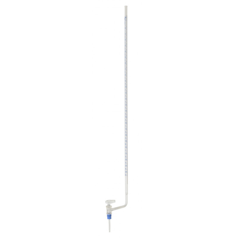 BURETTE EN VERRE ROB.LATERAL CLE VERRE 25ML EN 0,05ML