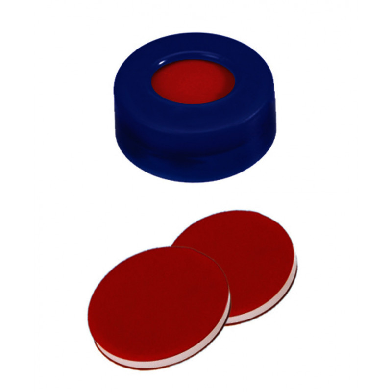 CAPSULE A SERTIR PE DUR BLEU 1 TROU DN11 PTFE/SIL/PTFE -X100