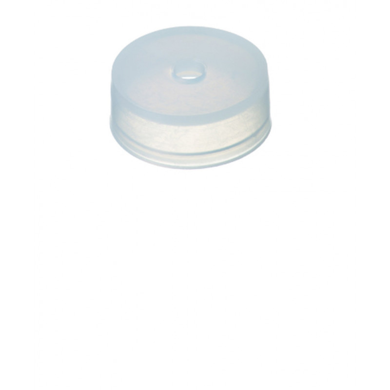 CAPUCHON EN PE TRANSPARENT 1 TROU DN20 SANS SEPTA - X100