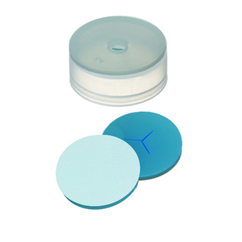 CAPUCHON EN PE TRANSPARENT 1 TROU DN20 SILICONE/PTFE - X100