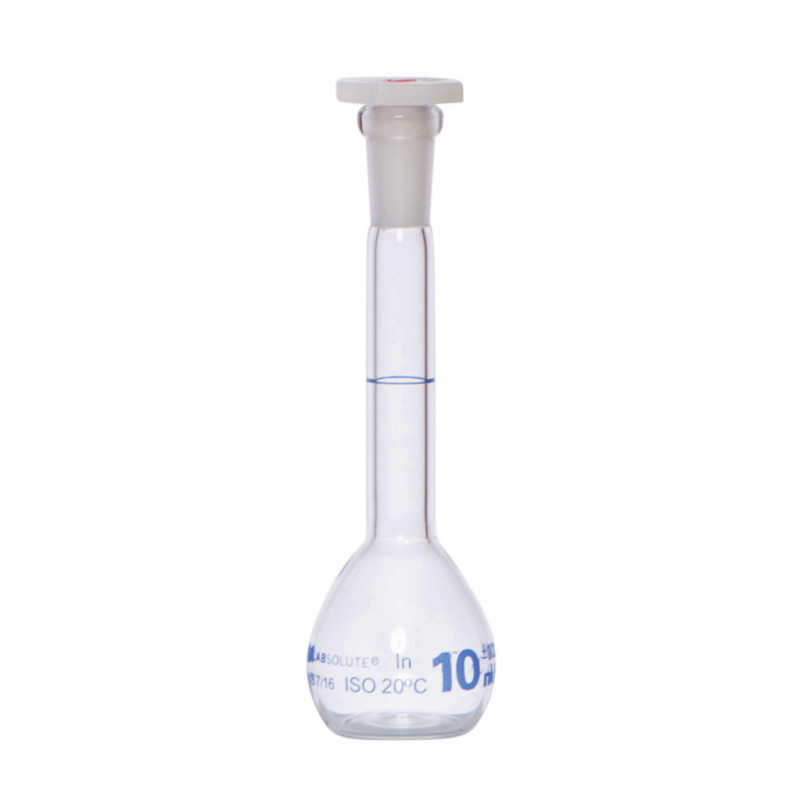 FIOLE JAUGEE VERRE CLAIR CL.A BOUCHON EN PE CN7/16 10ML
