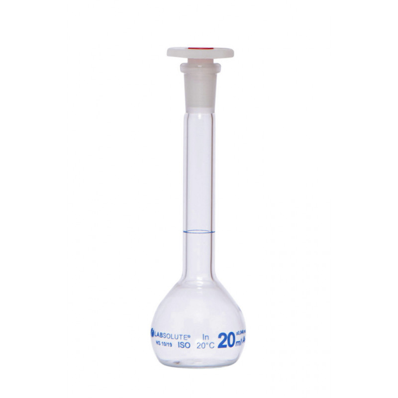 FIOLE JAUGEE VERRE CLAIR CL.A BOUCHON EN PE CN10/19 20ML