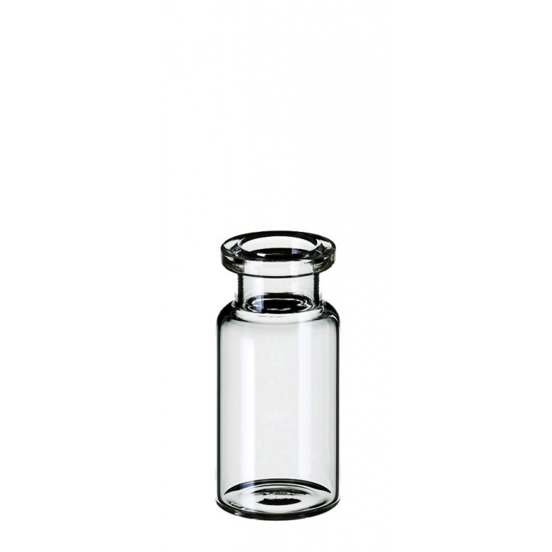 FLACON A SERTIR CLAIR DN20 HEADSPACE FOND PLAT 10ML X100