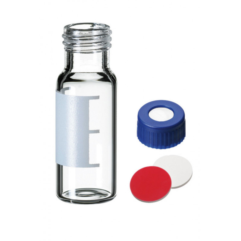 Flacon clair 30 ml + pipette rouge et blanche standard, bouteilles  TRANSPARENTES, Flacons à pipette, Verre