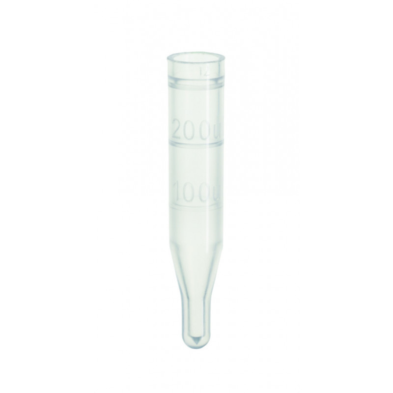 MICRO-INSERT PP 0,1ML L.O FOND CONIQUE PIED POLYMERE - X1000