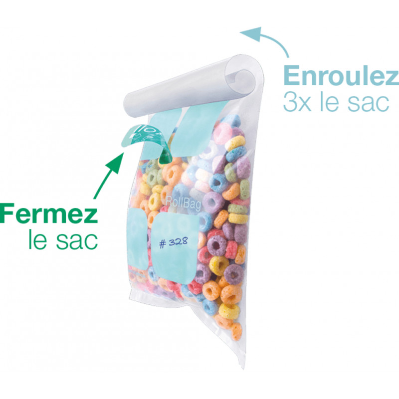 SAC DE PRELEVEMENT ROLLBAG STERILE 11X20CM 200ML - X500