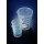 BECHER A BEC FORME BASSE PP AZLON GRAD. BLEUE 250ML-X10