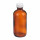 FLACON ROND BOSTON VERRE BRUN BOUCHON A VIS 1L - PACK X12