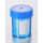 POT PPC BLEUTE ASEPTIQUE 125ML BOUCH. BLEU ETIQ BLANC - X 380