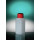 FLACON CARRE EN PEHD ASEPTIQUE CAPE A VIS ROUGE 100ML -P.300