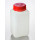 FLACON CARRE PEHD LO TYPE F 1 L B.ROUGE STERILE X 85