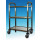 CHARIOT INOX 690X445MM AVEC 3 PLATEAUX H845mm ET ROULETTES