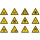 PICTOGRAMME SURFACE CHAUDE EN PP RIGIDE D.100X100MM