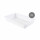 BAC EN PEHD BLANC FORME BASSE CAPACITE 8L - D.490X335X80MM