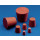 BOUCHON CONIQUE EN CAOUTCHOUC ROUGE D.12X9MM H.18MM -PACK 25