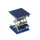 ELEVATEUR EN ALUMINIUM ANONISE D.100X100MM H.65-140MM