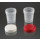 FLACON CONIQUE PP ASEPTIQUE 120ML BOUCHON ROUGE -PACK X500