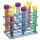 PORTOIR POUR 8 TUBES A CENTRI. D.30MM 50ML 77X88X140MM BLEU