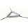 TRIANGLE EN FIL DE FER ETAME POUR CREUSETS LONG.TUBE:60MM