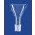 ENTONNOIR EN VERRE BORO D.70MM RODAGE MALE EN BAS RN24/29