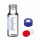 TUBE EN VERRE 1,5ML D.9MM AVEC JOINT SILICONE CAPE PTFE-P100