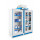 ARMOIRE VENTILEE FILTRANTE 160CM, 3 COMP., 4+8 ETAGERES