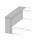 RETOUR DOSSERET/TABLETTE L=150 PROF=750 MM STRATIFIE