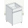 LAVERIE SUR MEUBLE PORTEUR L=900 P=750 D+T DALLE GRES