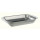 PLATEAU INOX AVEC REBORDS D.340X210X45MM